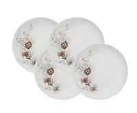 Assiettes à dessert en pin d'hiver Lot de 4, 7.5"
