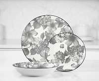 Service de vaisselle 12 pièces gris Midnight Garden