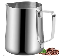 Pichet à mousse de lait Stokes, 600ml, argent