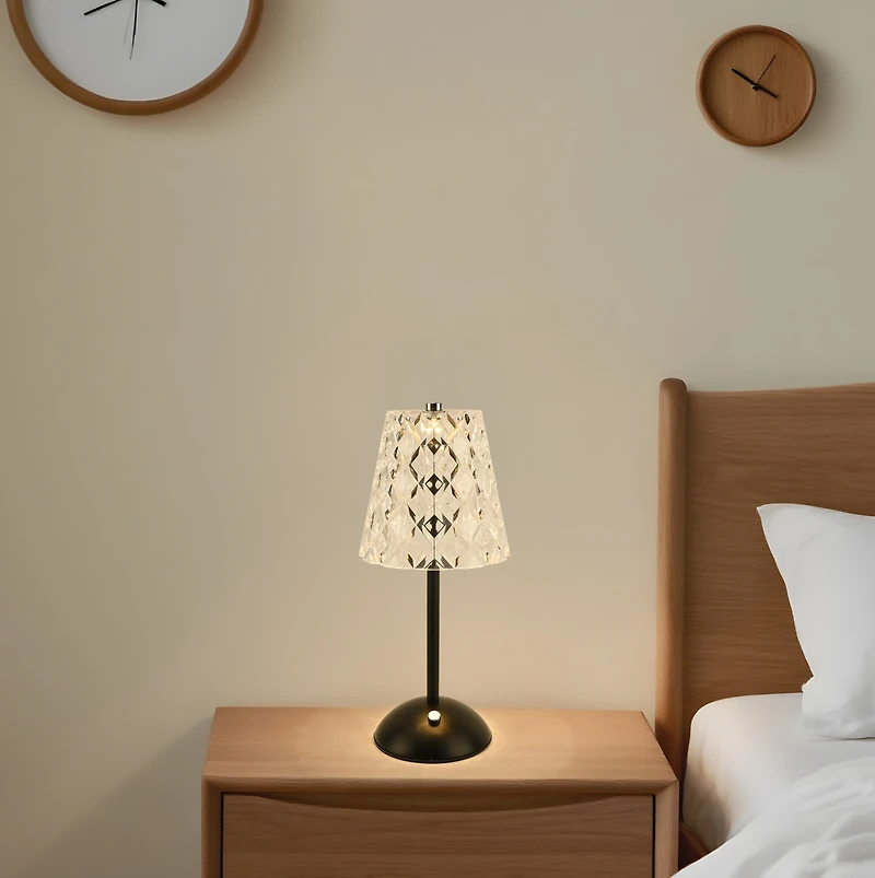 Pwp Aurora LED Lamp Black/Clear