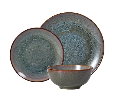 Service de vaisselle en porcelaine 12 pièces Marni, Emerald