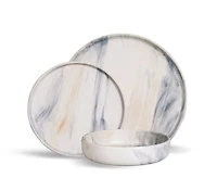 Marmo 12-Pc Stoneware Dinnerware Set