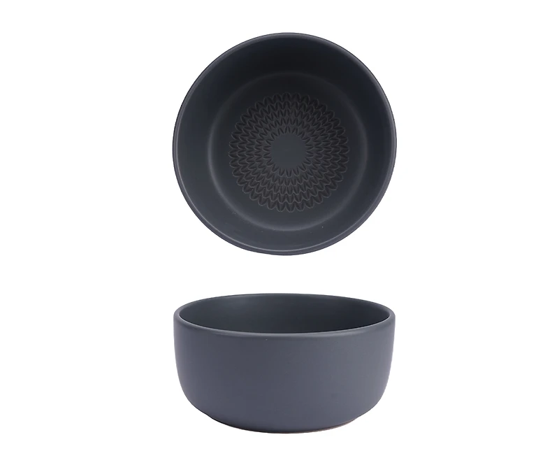 Service de vaisselle Fleurish Charcoal 12 pièces