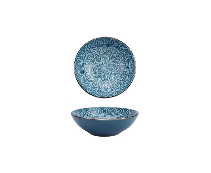 Service de vaisselle 12 pièces Verde Bloom Blue