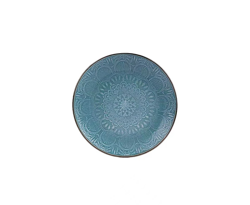 Verde Bloom Green 12-Piece Dinnerware Set