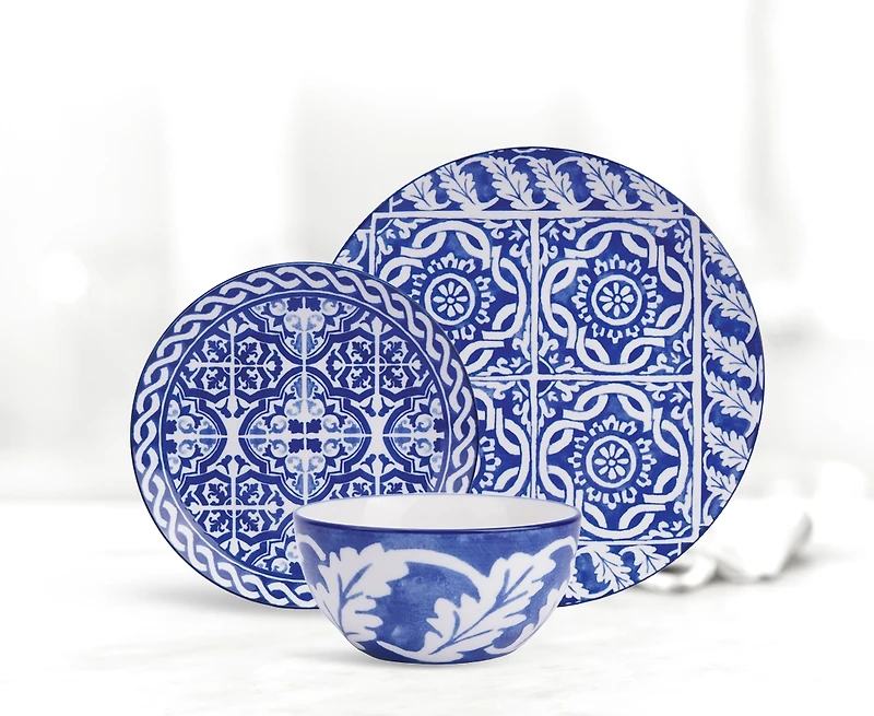 Santorini 12-Piece Porcelain Dinnerware Set