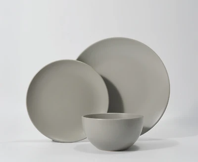 Metro Matt-Grey Dinner Set-12-Piece