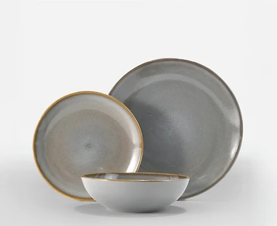 Service de table 12 pièces Hampton Reactive Glaze Grey