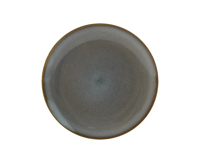 Hampton Reactive Glaze Grey 12-Piece Dinner Set