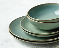 Hampton Reactive Glaze Green Dinner Set, 12 Pcs