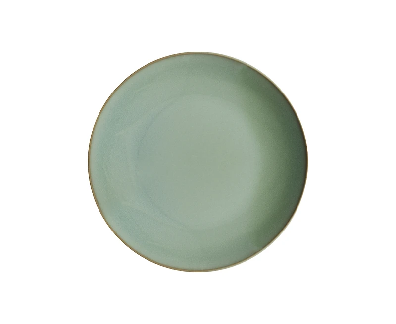 Hampton Reactive Glaze Green Dinner Set, 12 Pcs