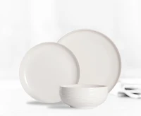 Stokes Croft 12-Piece Porcelain Dinnerware Set, White