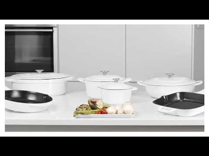 Casserole en fonte Aspen Remy Olivier, 1,8L, blanc