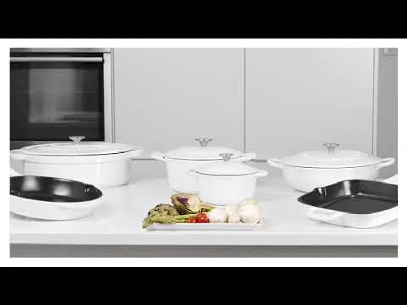 Casserole en fonte Aspen Remy Olivier, 1,8L, blanc
