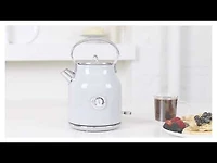 Bouilloire électrique Rétro thinkkitchen 1,7 L, gris