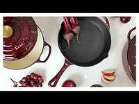 Cocotte ronde en fonte Bordeaux par Remy Olivier, 4 litres