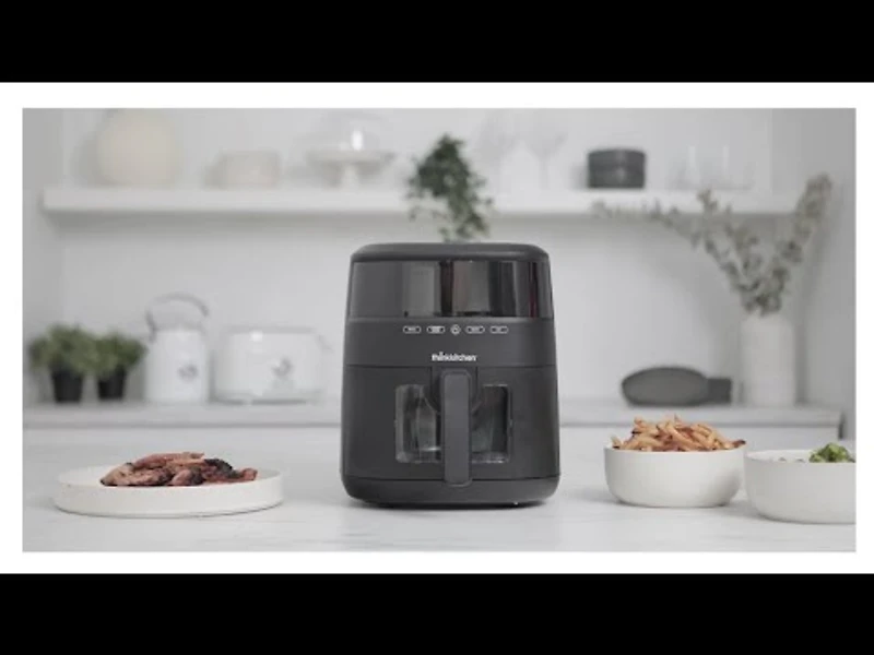 Friteuse à air avec verre de vision Luminate par thinkkitchen, 4 L