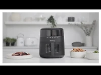 Friteuse à air avec verre de vision Luminate par thinkkitchen, 4 L
