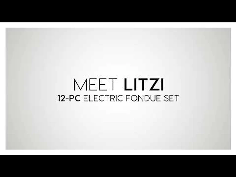 Ensemble à fondue électrique de 12 pièces Litzi