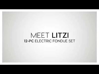 Ensemble à fondue électrique de 12 pièces Litzi