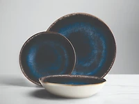 Lisbon Reactive Blue 12-Pc Dinnerware Set