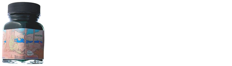 Bouteille d'encre Noodler's Ink, série 1 oz. Bottle Encre verte (Hunter)