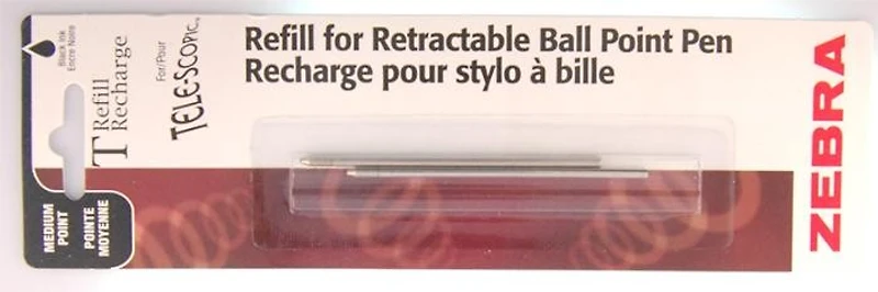 Zebra  Refill (Ballpoint), Refill & ink - Recharge & encre serie Blue ink