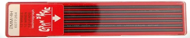 Caran d'Ache Lead, Accessories series Black 4H 2mm