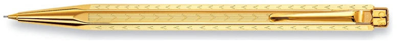 Porte mine Caran d'Ache, série Ecridor Chevron Doré