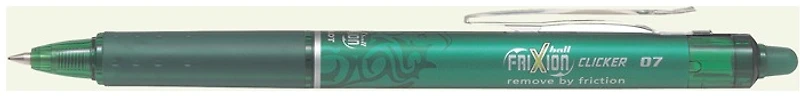 Pilot Gel Pen, Frixion Ball Clicker series Green ink
