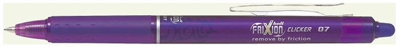 Pilot Gel Pen, Frixion Ball Clicker series Violet ink