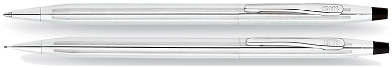 Cross Set ballpoint & pencil (0.7mm), Classic Century series Chrome