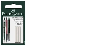 Faber-Castell Pencil eraser replacement, Accessoires series (Tk Vario) (3 erasers)