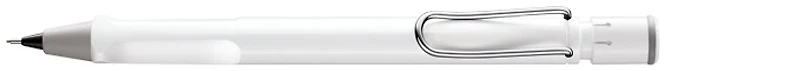 Porte mine Lamy, série Safari Blanc Clip Chrome
