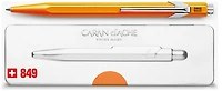 Stylo bille Caran d'Ache, série Office line  849 Orange fluo Popline