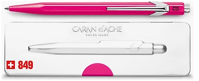 Stylo bille Caran d'Ache, série Office line  849 Violet fluo Popline