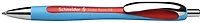 Stylo bille Schneider, série Slider Rave Encre Rouge