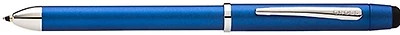 Stylo multifonction Cross, série Tech-3 Blue métalique avec stylus