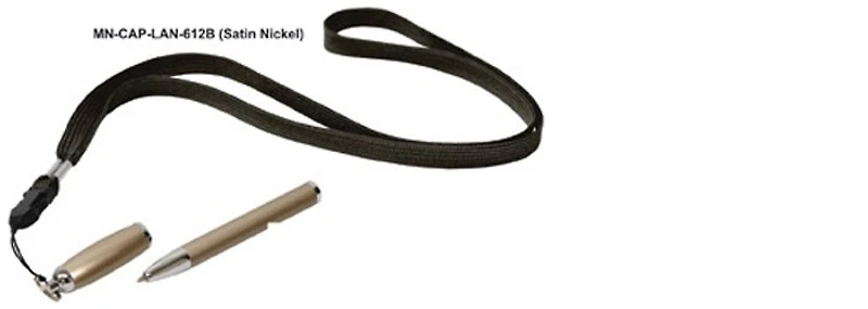 Stylo bille PenUSA, série Magnetic Nickel Satiné (Avec Cordon)