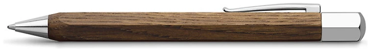 Stylo bille Faber-Castell, série Ondoro Chêne Fumé