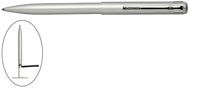 Stylo bille avec tampon (estampe) Trodat, Série Goldring Style Argent