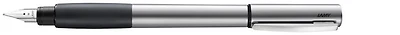 Lamy Fountain pen, Accent AL series Palladium (Black rubberized grip)