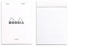 Bloc notes Rhodia, série Basics Blanc (#13-Ligné)