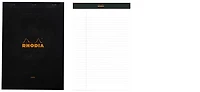 Bloc notes Rhodia, série Basics Noir (#18-Ligné)
