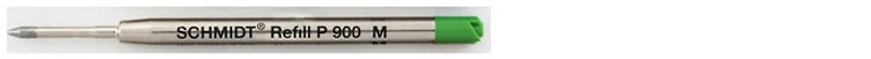 Recharge stylo Schmidt, série Ball Refill Encre verte (P900)