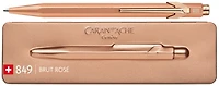Stylo bille Caran d'Ache, série 849 Brut rosé couleur or rosé