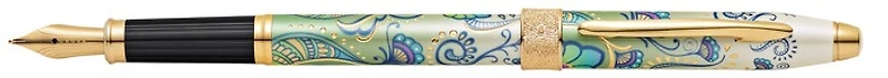Stylo plume Cross, série Botanica Hémérocalle verte