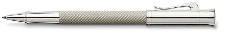 Stylo bille roulante Faber-Castell, Graf von, série Guilloche Ciselé Gris pâle