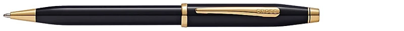 Stylo bille Cross, série Century II Noir laqué Gt