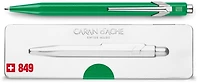 Stylo bille Caran d'Ache, série 849 Popline Metal-X Vert